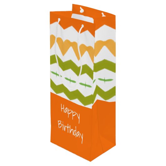 Tall-flesstijlpagina Wijn Cadeautas (Achterkant Gekanteld)