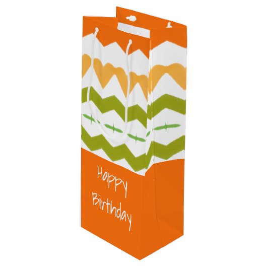 Tall-flesstijlpagina Wijn Cadeautas (Voorkant Gekanteld)