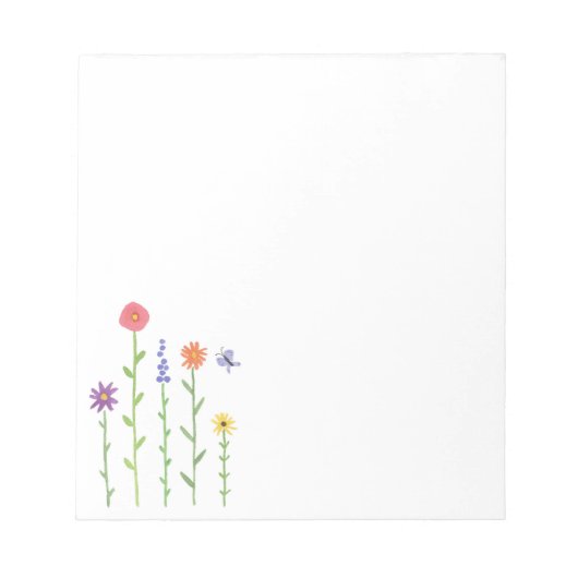 Tall Flowers Notitieblok (Voorkant)