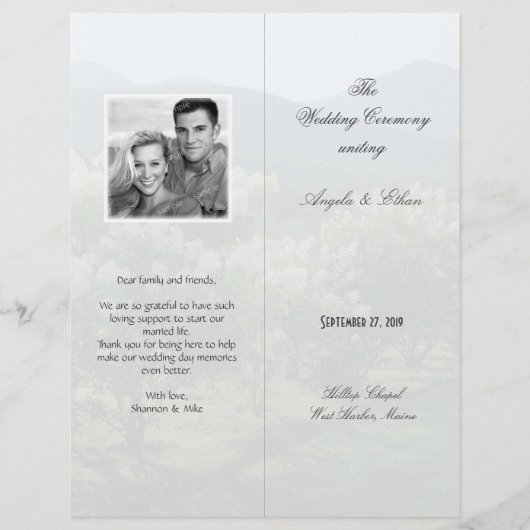 Tall, Folded Schilderachtig Background Wedding Pro (Voorkant)