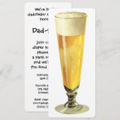  Tall Frosty Draft Beer, Dadchelor Party Kaart (Voorkant / Achterkant)