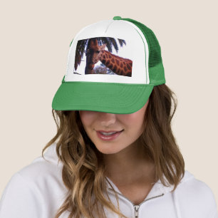 Tall Giraffe-verhalen onder de palmboom, Trucker Pet
