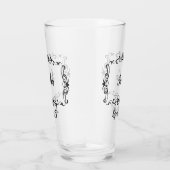 Tall Glass Birthday Gift Personalize Name Text Glas (Rechts)