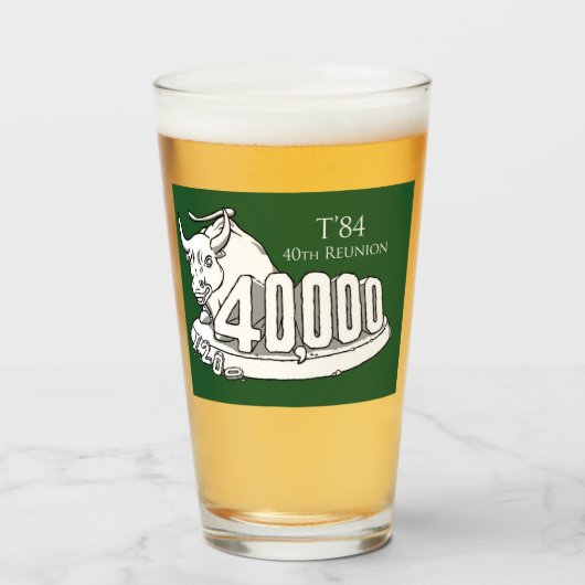 Tall Glass Glas (Voorkant gevuld)