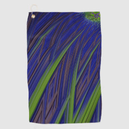 Tall Grass Blue en Green Fractal Art Golf Towel Golfhanddoek