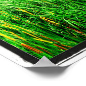 Tall Grass met Cattails in Park Poster (Hoek)