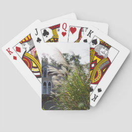 Tall Grasses Arched Windows - Martha's Wineyard Pokerkaarten