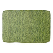 Tall Green Grass Pattern Botanical Bath Mat (Voorkant)