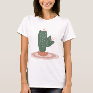 Tall Green Plant on Rug Desert Cactus T-shirt