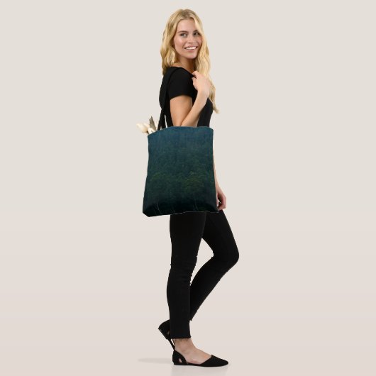TALL GREEN TREES TOTE BAG (Op model)