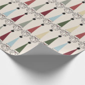 Tall Hat Santa Claus - Multi Color Cadeaupapier (Hoek)