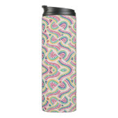 Tall, insulated travel mug with intricate  thermosbeker (Geroteerd rechts)
