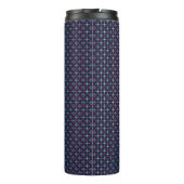 Tall insulated tumbler with a black lid thermosbeker (Achterkant)