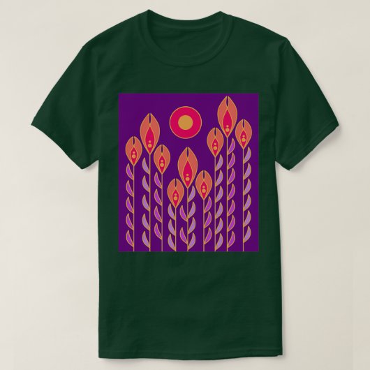 Tall Irise Coral T-shirt (Design voorkant)