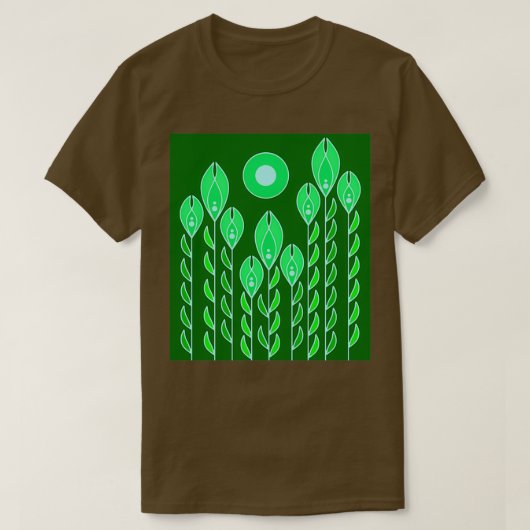 Tall Irise Green T-shirt (Design voorkant)