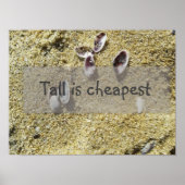 Tall is het goedkoopste gezegde poster (Voorkant)
