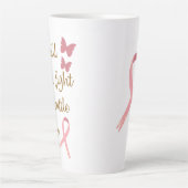 Tall Latte Mok, door kanker geïnspireerd, roze lin Mok (Voorkant)