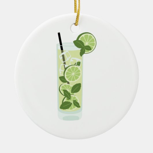 Tall Mojito Keramisch Ornament (Voorkant)