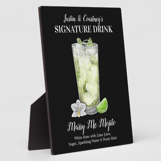 Tall Mojito ・ PERSONALIZE deze Drink van de Handte Fotoplaat (Zijkant)