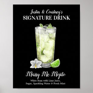 Tall Mojito ・ PERSONALIZE deze Pla van de Drink va Poster