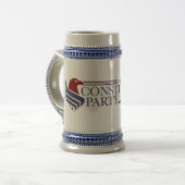 Tall mug, colonial - style, Constitution Party Bierpul (Voorkant links)