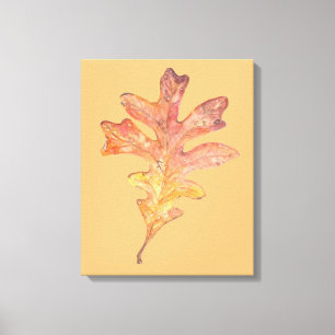 Tall Oak Leaf op canvas