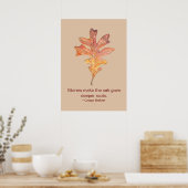 Tall Oak Leaf Poster (Keuken)