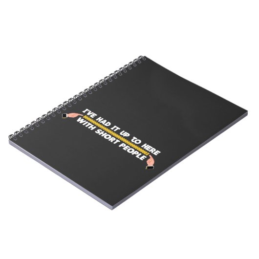 Tall People Short People Joke Basketball Player Notitieboek (Linkerzijde)