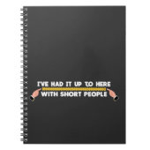 Tall People Short People Joke Basketball Player Notitieboek (Voorkant)