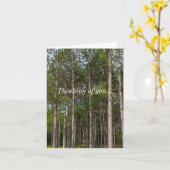 Tall Pines denking you Kaart (Gele Bloem)