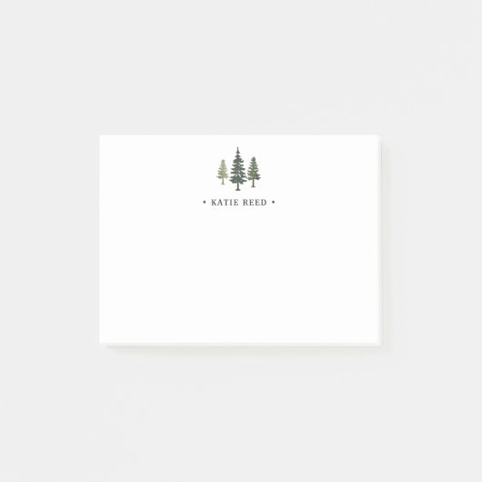 Tall Pines Personaliseerd Post-it® Notes (Voorkant)