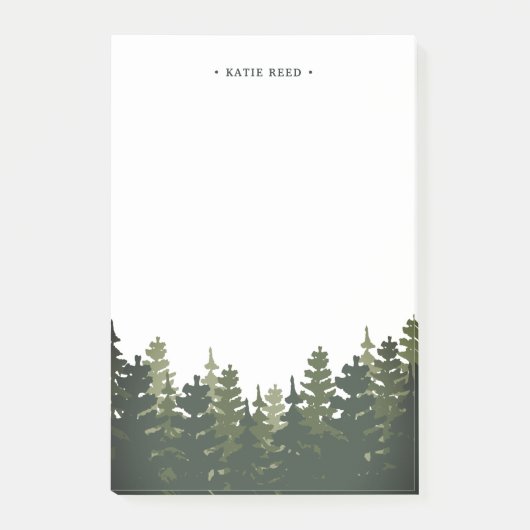 Tall Pines Personaliseerd Post-it® Notes (Voorkant)