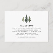 Tall Pines Receptie Kaart (Voorkant)