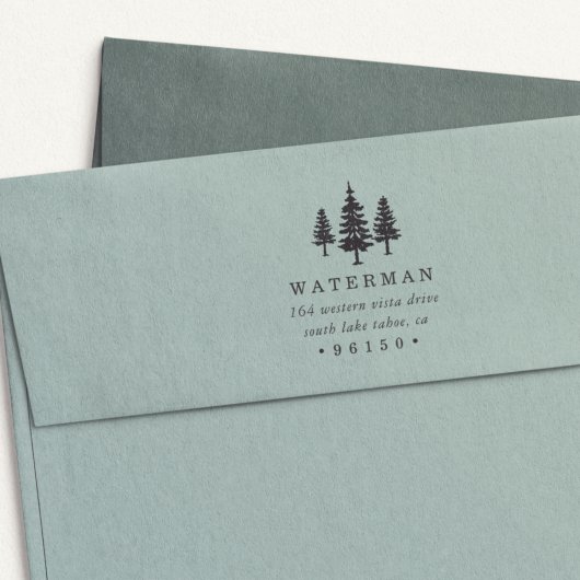 Tall Pines Return-adres Zelfinktende Stempel
