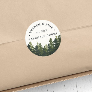 Tall Pines Ronde Sticker