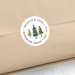 Tall Pines Ronde Sticker