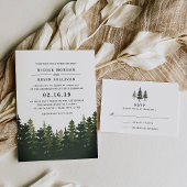 Tall Pines RSVP-kaart RSVP Kaartje