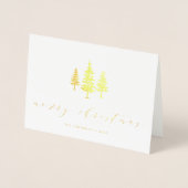 Tall Pines | Vrijdag Foto Gold Folie Kaarten (Voorkant)