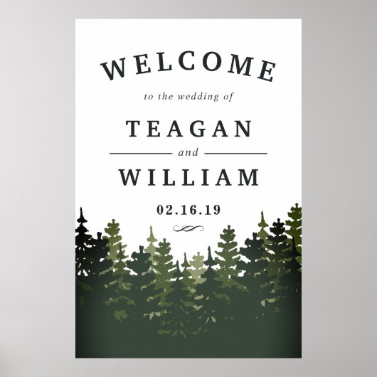 Tall Pines Weddenschap Welkom Poster (Voorkant)
