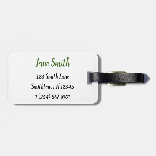 Tall Pink Water Lily in Lily Pads Bagagelabel (Achterkant horizontaal)