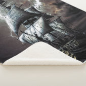 Tall Pirate Ghost Ship Zee Storm Lightning Sherpa Deken (3/4)
