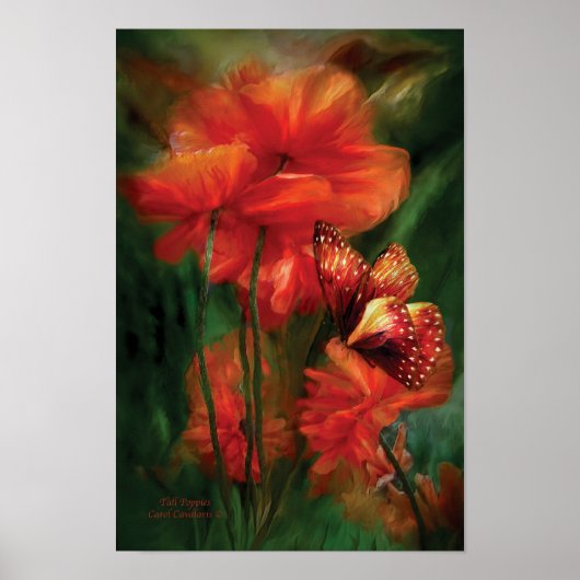 Tall Poppies Art Poster/Afdruk Poster (Voorkant)