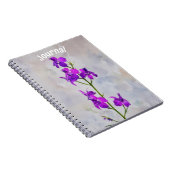 Tall Purple Flowers Journal personaliseren Notitieboek (Rechterzijde)