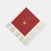 Tall Rectangle Double Happiness Chinese Wedding Servet (Hoek)
