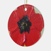 Tall Red Poppy Ornament (Links)