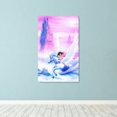 Tall rekte canvas princess Unicorn (Insitu (Houten vloer))