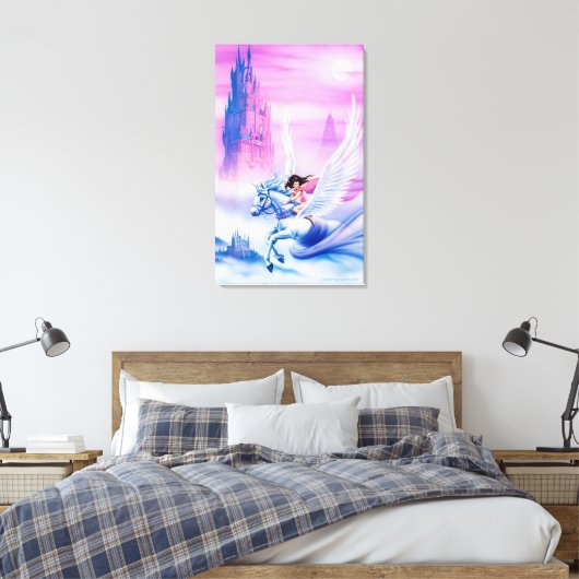 Tall rekte canvas princess Unicorn (Insitu (Slaapkamer))