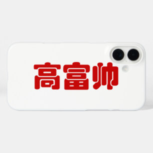 Tall, Rich & Handsome 高 富 Chinese Hanzi MEME iPhone 16 Plus Hoesje