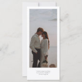 Tall Save the Date Invitation Kaart met foto (Voorkant)
