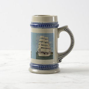 Tall-schip met vierkante opening bierpul